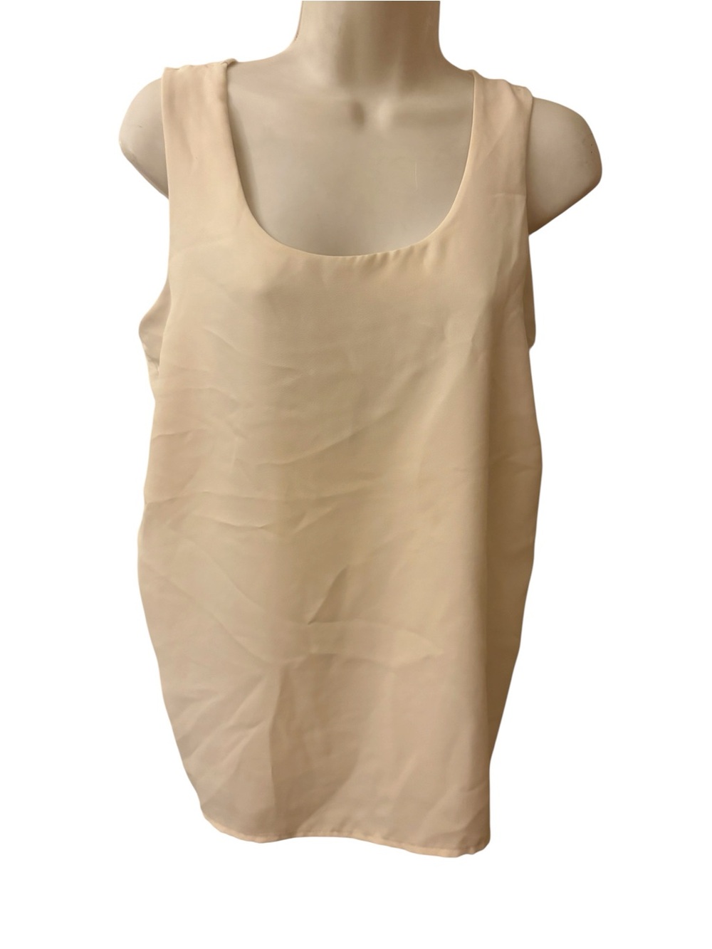 Ann Taylor Ivory Scoop Neck Tank